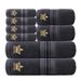 Towel Set Household Pure Cotton Bath Face Wash Absorbent Towel Bath Towel Square Towel Multi Piece Set Embroidery_voghion.com