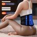 Taillegurt Elektresch Vibratioun Waarm Kompress Bauch Réckmassager Heemënnerstëtzung Lendenwirbel Entlastungsgerät_voghion.com