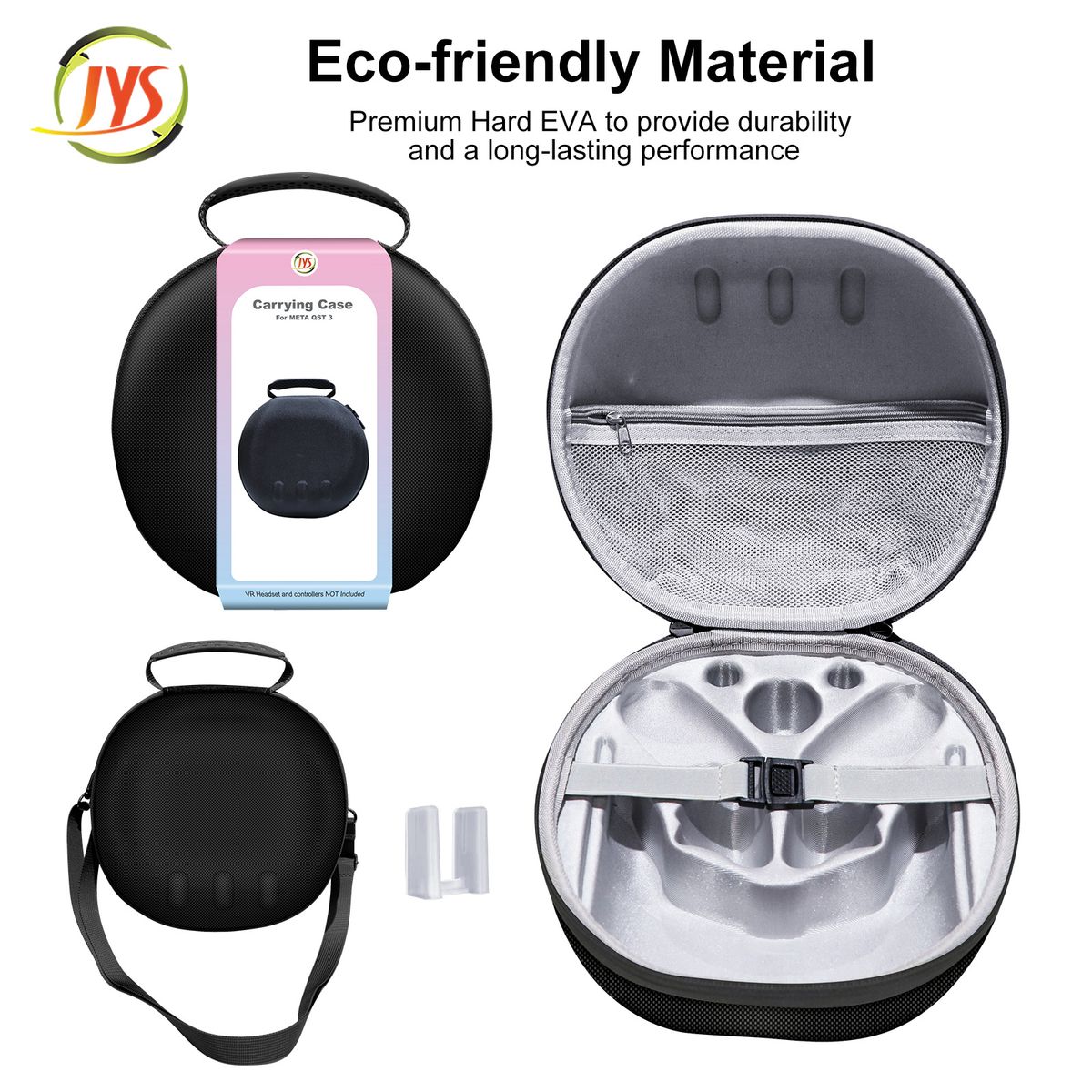 Borsa portaoggetti portatile con cerniera per VR, maniglia per casco VR, borsa protettiva portatile con cerniera a tracolla_voghion.com