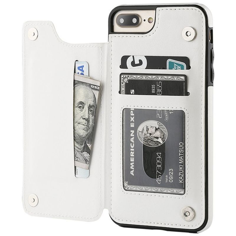 Leather Retro Card Holder Flip Cover For IPhone 11 12 13 14 Pro Max Mini Wallet Case XR X XS Max 8 7 6S 6 Plus 5S SE 2022 2020_voghion.com