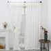 French Style Sheer Curtains With Scalloped Hem - 80% Polyester For Bedroom/Bathroom/Cafe, Rod Pocket Ready-Made (100x130 To 140x260cm, White)_voghion.com