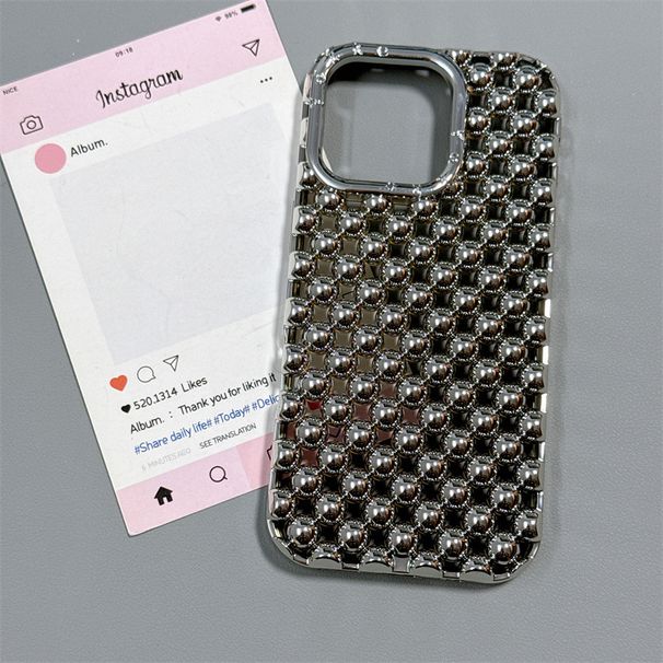 TechGlobe Summer Candy Color Hollow Three-Dimensional Pearl Shell Suitable For IPhone 16 Pro Max 15P Phone Case 14/_voghion.com