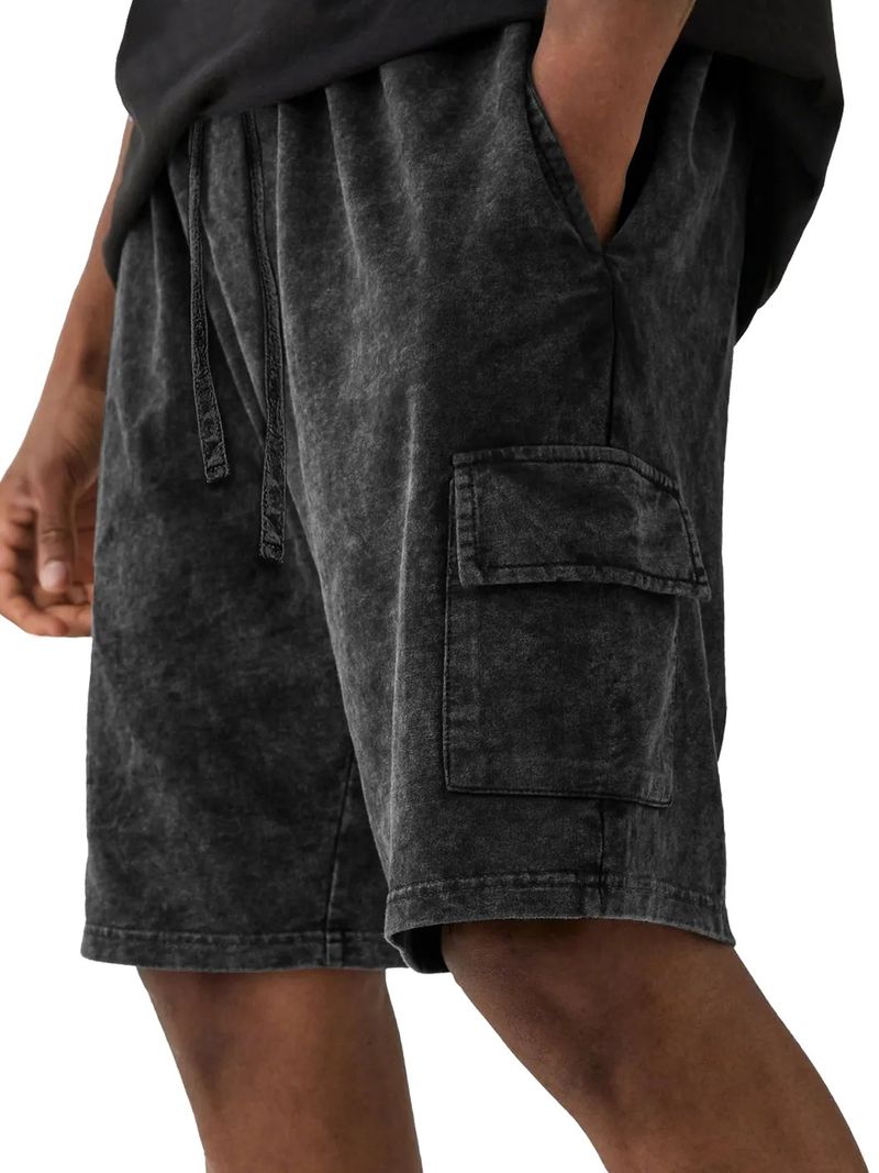 Pantaloncini cargo vintage da uomo - Pantaloncini estivi casual in cotone con tasche multiple, comodi ed eleganti, dalla S alla 4XL_voghion.com