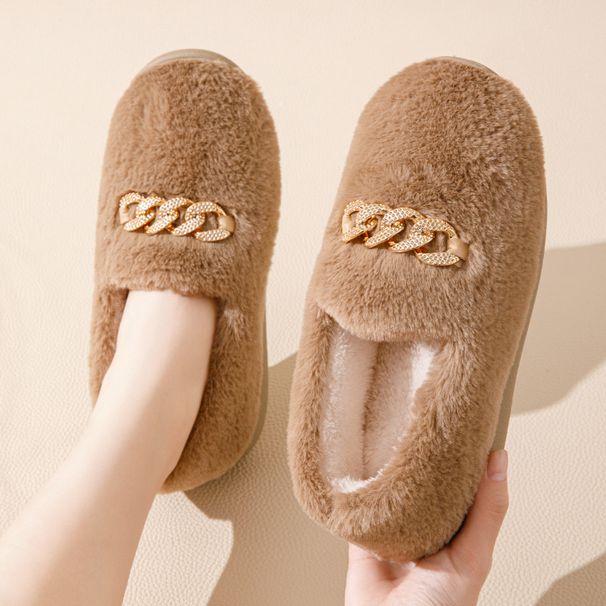 Women's Plush Lined Memory Foam Slippers – Non-Slip Indoor Outdoor House Shoes For Winter Comfort, Soft Fleece & Cushioned Support_voghion.com