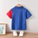 Kid's Clothing 2024 Boys Red, Blue and White Short-sleeved T-shirt Denim Shorts Children's Two-piece Set_voghion.com