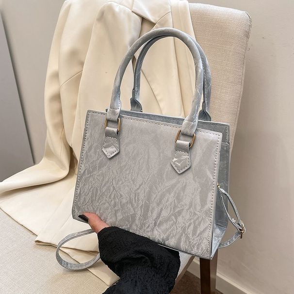 Borsa a tracolla singola con tracolla pieghevole a mano, piccola, quadrata, retrò, alla moda, con design di nicchia, spedizione gratuita_voghion.com