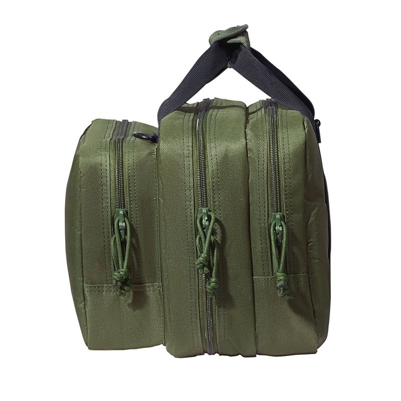 VEVOR Range Bag For 2 Pistols Tactical Gun Bag 2 Built-in Pistol Bags Green, Range Bag For Handguns Gun Case Bag With Lockable Zipper For Shooting Range Outdoor Hunting_voghion.com
