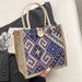 Ethnic Style Canvas For Women Summer New Fashion Outdoor Handheld Linen Lunch Box Tote Mommy Bag_voghion.com