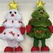 Christmas Interactive Dancing Plush Toy With Lights Music & Voice Recording – Santa Snowman Reindeer & Tree Designs (40cm)_voghion.com