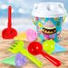Nuovo set di giocattoli da spiaggia per bambini, gioco con sabbia, secchio, pala, clessidra e terreno da scavare all'ingrosso_voghion.com