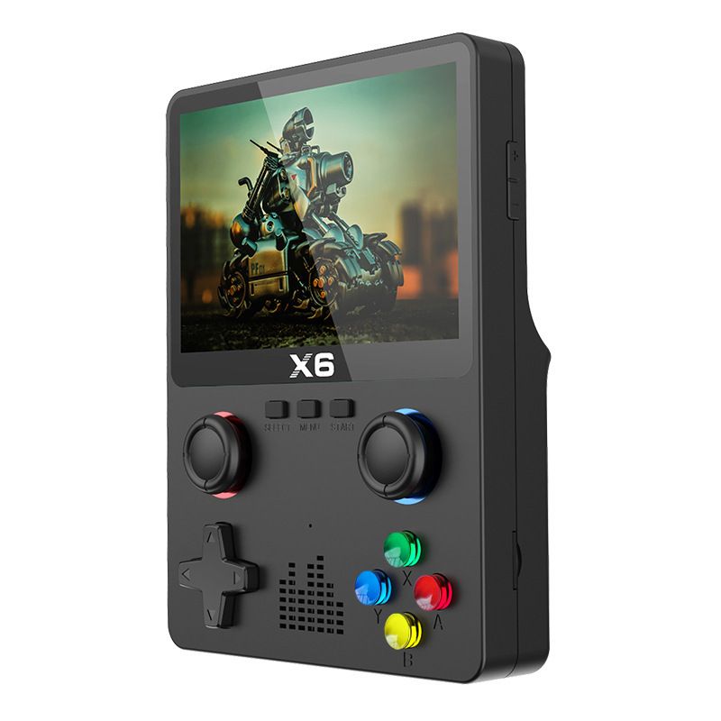 Console di gioco retrò portatile X6-PLUS - Dispositivo di gioco portatile open source con giochi arcade classici e giochi PSP_voghion.com