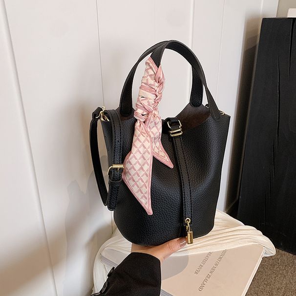 Einfacher Pendler-Handkorb für Frauen 2024 Neue Eimer-Umhängetasche für Mutter und Tochter mit einer Schulter_voghion.com