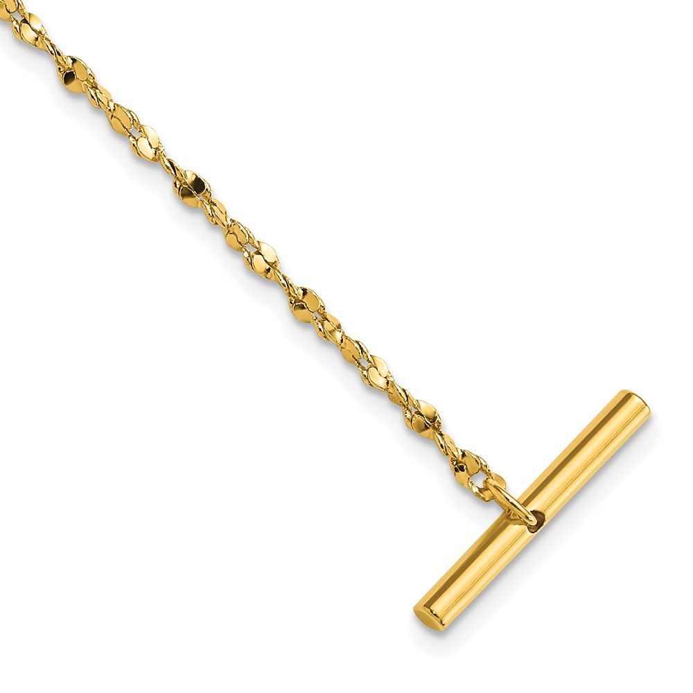 Kelly Waters Gold-plated Nugget Tie Chain_voghion.com