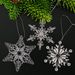 6PCS Acrylic Snowflake Christmas Ornaments Set - Elegant Pink/Blue/Clear Hanging Decor For Tree, Window, Holiday Party (3 Styles A/B/C)"_voghion.com