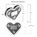 Solar Powered No Wiring LED Heart Triangle Window Wireless Neon Light Glowing C-Pillar Atmosphere Car Interior_voghion.com