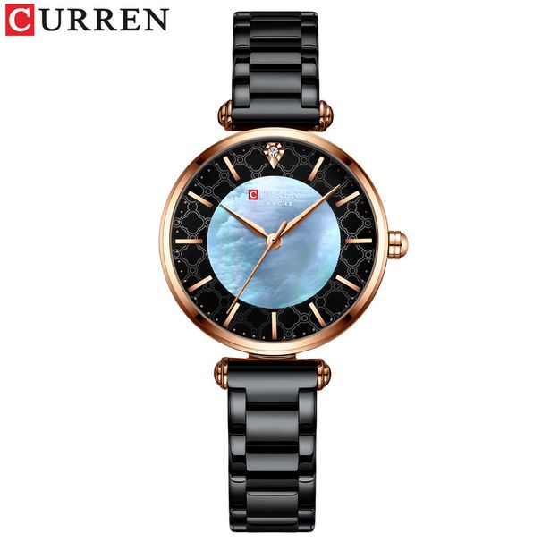 Women's Elegant Small Dial Watch With Shell-Inspired Face, Waterproof Quartz Wristwatch For Business & Casual Wear Business Watch_voghion.com
