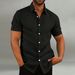 2024 New Men's Cotton And Casual Loose Short Sleeved Shirt_voghion.com