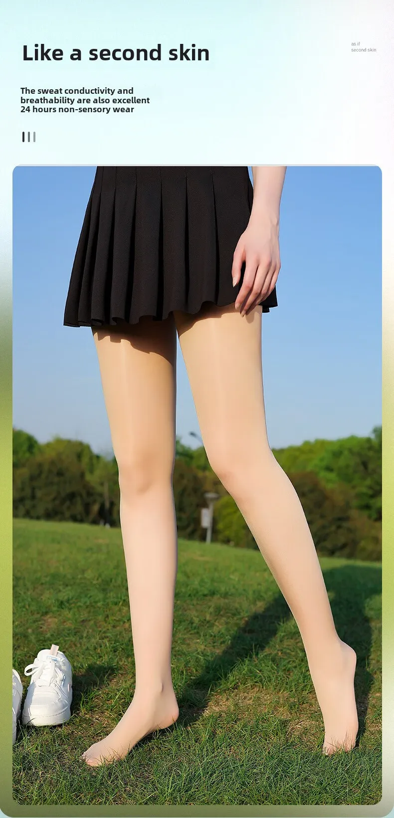 Summer bottoming horse oil stockings women's outdoor golf thin leg silk stockings sunscreen light leg pantyhose_voghion.com