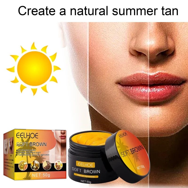 Summer long lasting tanning body self cream quick bronzing fake tan lotion man woman repair_voghion.com