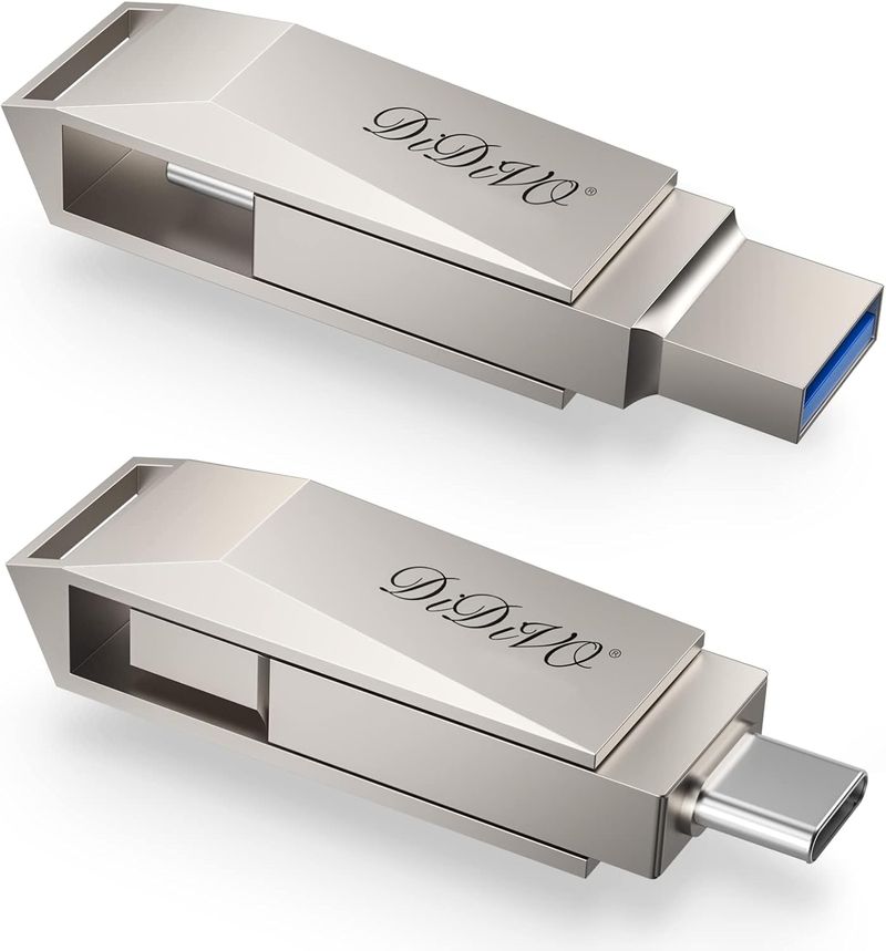USB Flash Drive 2 in 1 Dual USB 3.0 +Type C/USB C Thumb Drive OTG High Speed Memory Stick for USB3.0/3.1, Small Jump Drive Photo Stick(1 Pack)_voghion.com