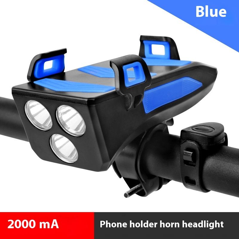 Suporte para bicicleta, suporte frontal para celular, alto-falante, luz para bicicleta, multi-em-um_voghion.com