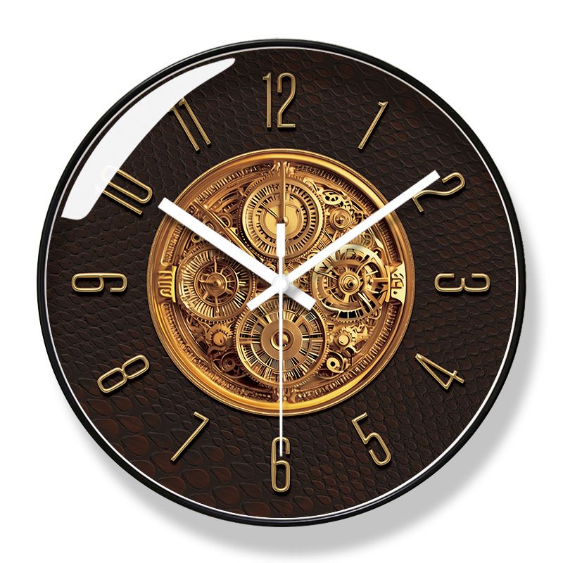 Yipula 7072 Leichte Luxus-Wanduhr, neue moderne, einfache Wanduhr für das Wohnzimmer, modisch und elegant_voghion.com