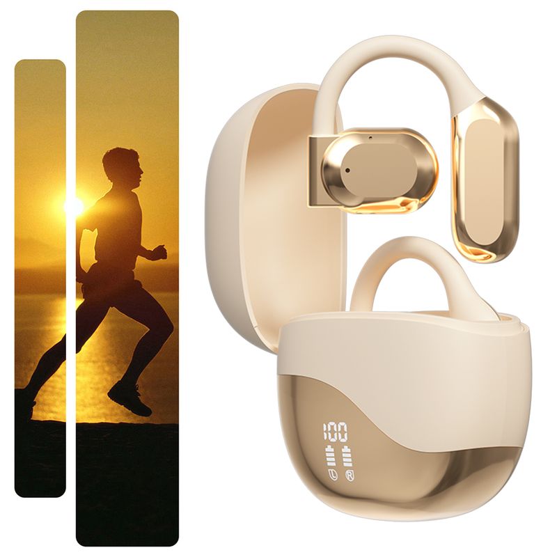 AI Translator Earbuds Bluetooth Real Time Translators Headphones Two-Way Instant Voice Translator Ear Hook For Business Travel_voghion.com