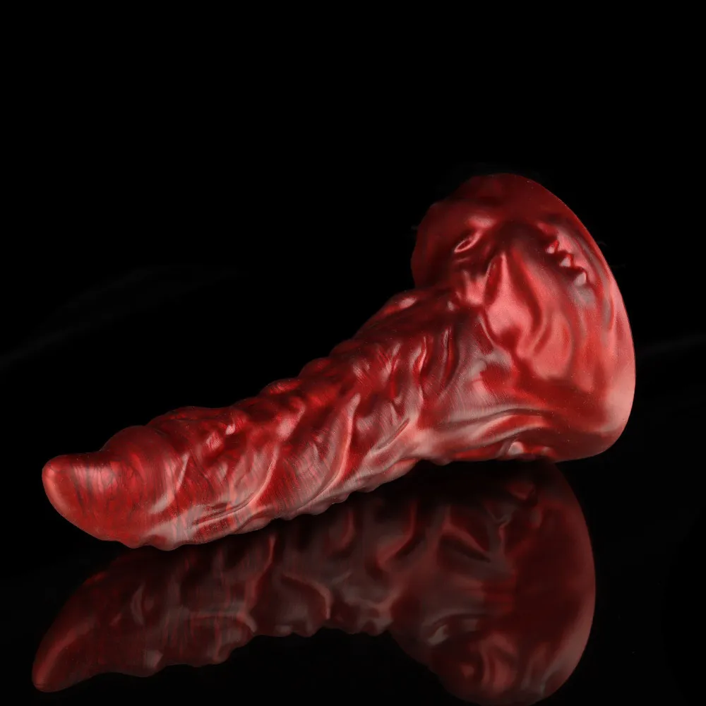 Alien Adult Rear Court Plug Fantasy Dragon SM Sex Toy Liquid Silicone Anal Dilator Simulation Toys_voghion.com