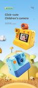 CP09 Polaroidkamera für Kinder Tragbare Thermodruckkamera Stilvolle Kinderkamera_voghion.com