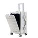 Luggage High End Front Opening Suitcase Aluminum Frame Trolley Case 20 Inch Multi Function Charging Boarding Suitcase For Business Travel 26_voghion.com