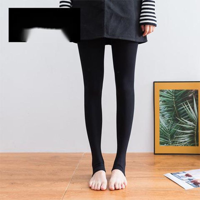 【120D】Velvet Stockings For Women Spring And Autumn Anti-Snagging Women's Pantyhose With Reinforced Seam One-Piece Footed_voghion.com