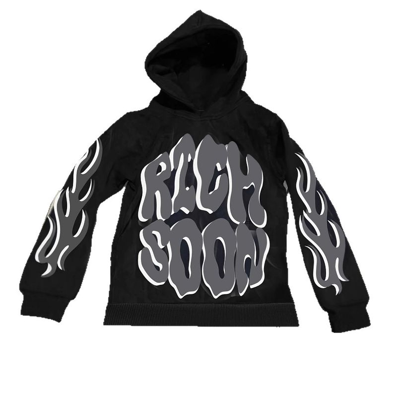 Men's Clothing Autumn And Winter Street Trend Letter Printing Casual Men And Women Loose Hooded Sweatshirt_voghion.com