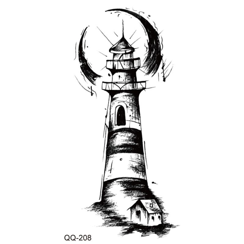 Új vízálló kis, friss tetováló matricák fekete-fehér színű, több mint 1000 stílus kombinálható tetszés szerint_voghion.com