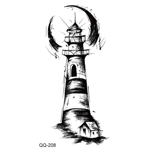 Új vízálló kis, friss tetováló matricák fekete-fehér színű, több mint 1000 stílus kombinálható tetszés szerint_voghion.com