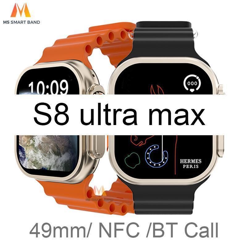 2023 S8 Ultra max Smartwatch Man Woman Fiess NFC Original 1:1 Iwo Series 8 BT Call Smart Watches For Android Phone_voghion.com