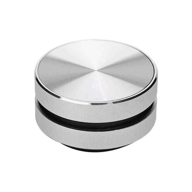 Minialtavoz portátil Bluetooth que convierte cualquier cosa en un altavoz inalámbrico por conducción ósea y vibración por inducción (plata)_voghion.com