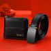 【 Gift Box Set 】 Men's Belt Wallet Set Cowhide Automatic Buckle Belt Wallet Gift Box In Stock_voghion.com