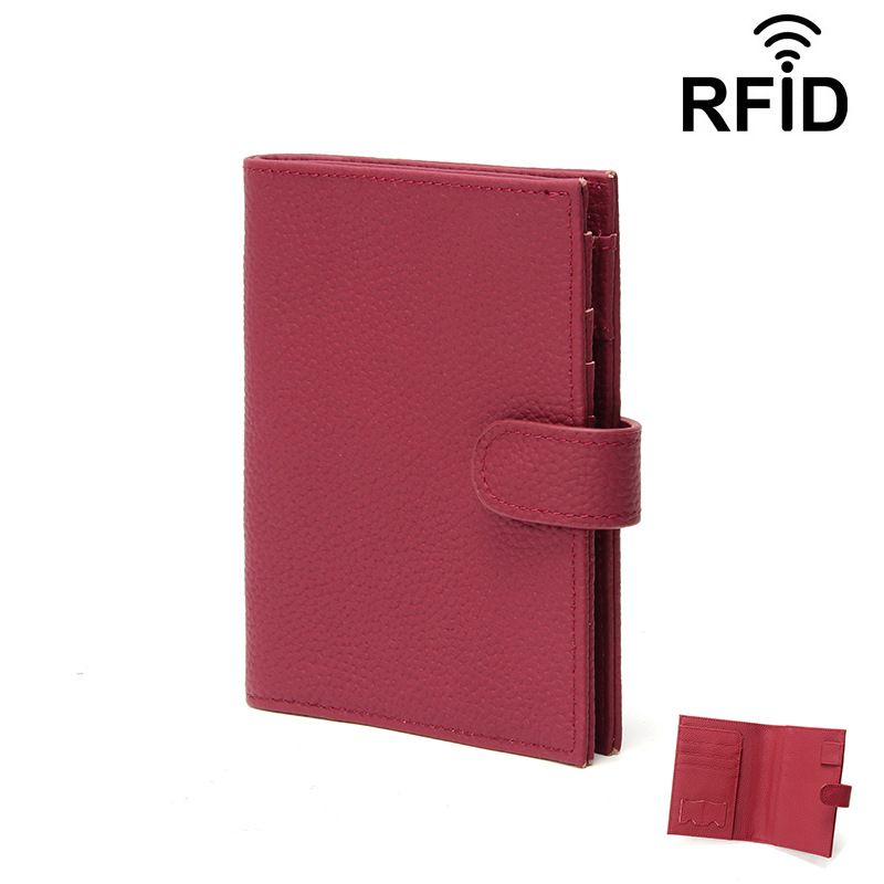 Portamonete e portadocumenti Nuovo portapassaporto in vera pelle Unisex ultra sottile RFID Multifunzione Portafoglio porta biglietti Portadocumenti Passaporto_voghion.com