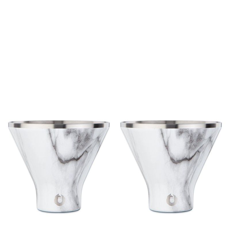 Stainless Steel Martini Glass, Set Of 2 - Marble_voghion.com
