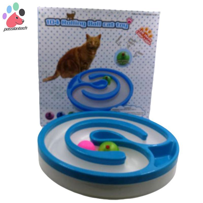Pet And Dog Slow Feeder Rolling Ball Toy Sound Cat Food Bowl_voghion.com