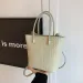Free Shipping Designer Women's Fashion Weave Texture Handbag Bucket Casual Simple Shoulder Crossbody Portable Shopping_voghion.com