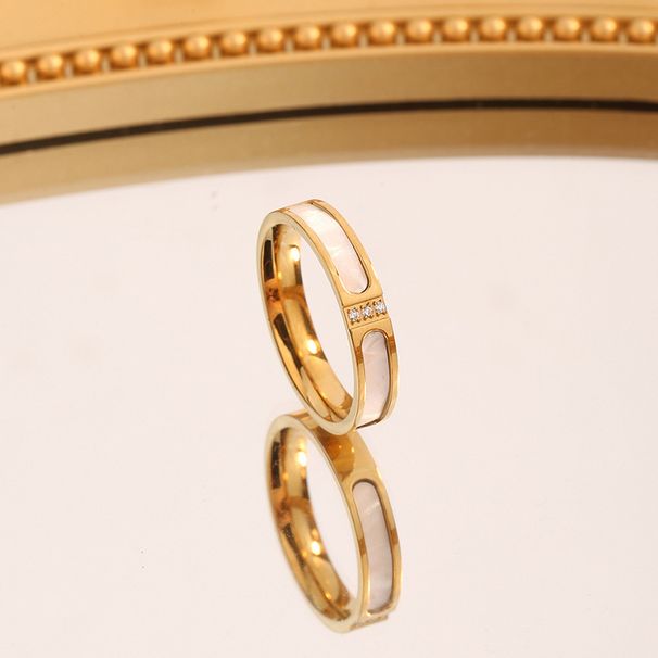 2025 Öltropfender Perlmutt-Drei-Diamant für Damen, Ins-Stil, Nischendesign, leichter Luxus-Modesinn, Titan_voghion.com