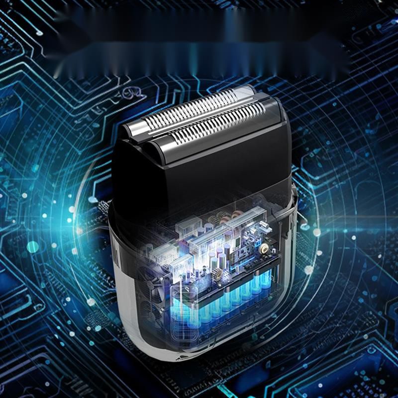 Waterproof Electric Shaver For Men, 3 Blade Rechargeable Razor For Wet Dry Use, Portable Travel Design_voghion.com