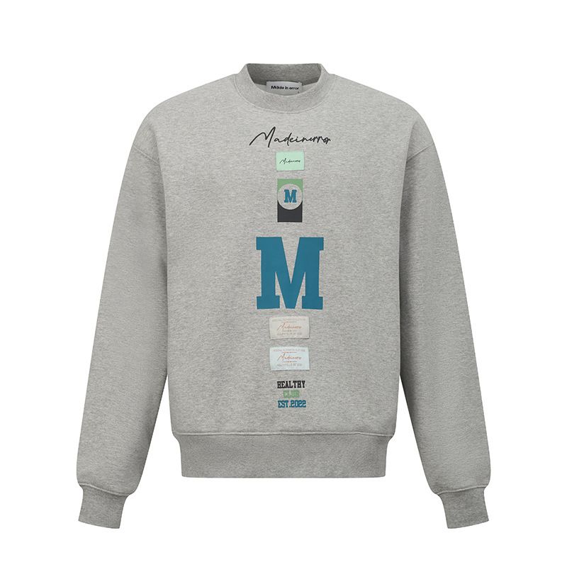 Printed and fleece crew-neck hoodie fashion for men and women_voghion.com