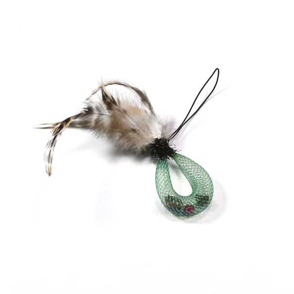 New Teaser Wand Replacement Heads Self-Entertainment Feather Catnip Cat Toys_voghion.com