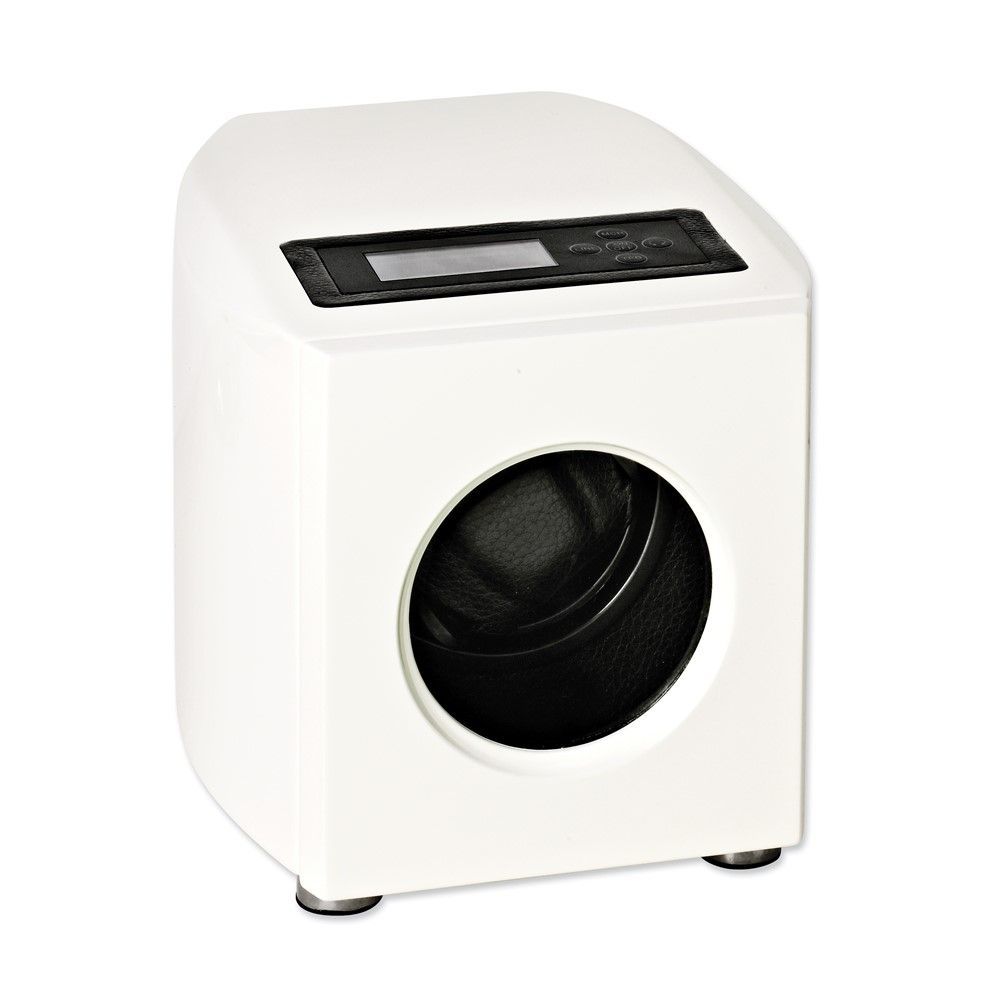 Rotations White Piano Finish Single Watch Winder_voghion.com