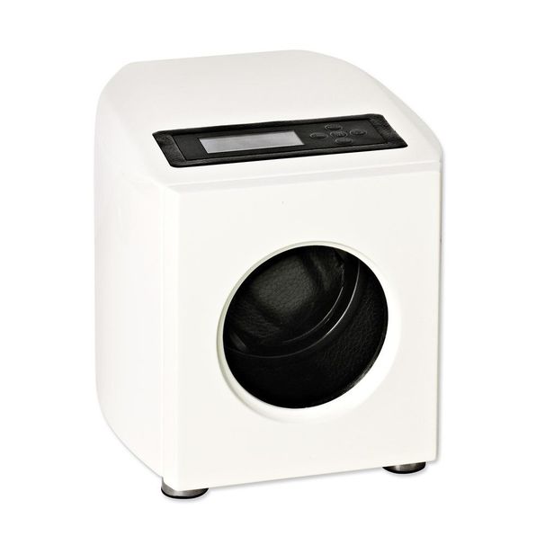 Rotations White Piano Finish Single Watch Winder_voghion.com