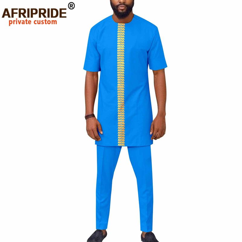 Männer Kleeder afrikanesch national Kotteng Männer Casual Set_voghion.com