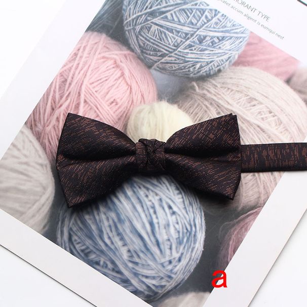 Unisex-Fliege aus garngefärbtem Jacquard für Herren, Business-Mode, Polyesterseide, Fliege für den Bräutigam und die Trauzeugen, Hochzeit_voghion.com