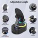 Wireless Induction Audio Bluetooth Speaker 5in1 Phone Holder Emergency Rechargeable (3000mAh) With Colorful Ambient Light 300° Foldable_voghion.com